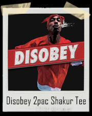 Disobey Spitting 2pac - Tupac Shakur T-Shirt
