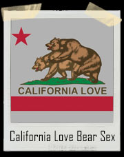 California Love Bear Sex State Flag T-Shirt