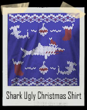 Shark Bite Ugly Christmas Sweater T-Shirt