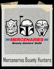 Mercenaries Bounty Hunters Guild Star Wars / Pep Boys Mash Up T-Shirt