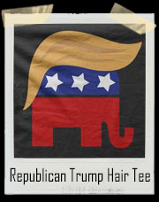 Republican Party Logo With Donald Trump Hair T-Shirt