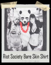 Riot Society Bare Skin Charcoal T-Shirt