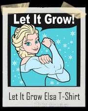 Elsa Let It Grow Frozen Fit Girl Gym T-Shirt