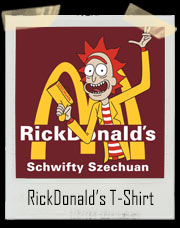 Rick And Morty RickDonald's Schwifty Mulan Szechuan Nugget Dipping Sauce T-Shirt