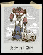 Optimus Walking His Dumb Dog T-Shirt