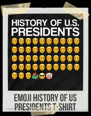 History Of U.S. Presidents Emoji T-Shirt