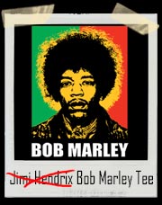 Jimi Hendrix Bob Marley T-Shirt