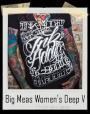 Ink Addict Big Meas Women's Deep V T-Shirt
