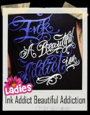 Ink Addict Beautiful Addiction V-Neck 