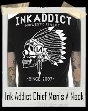 Ink Addict Chief Men's V Neck T-Shirt
